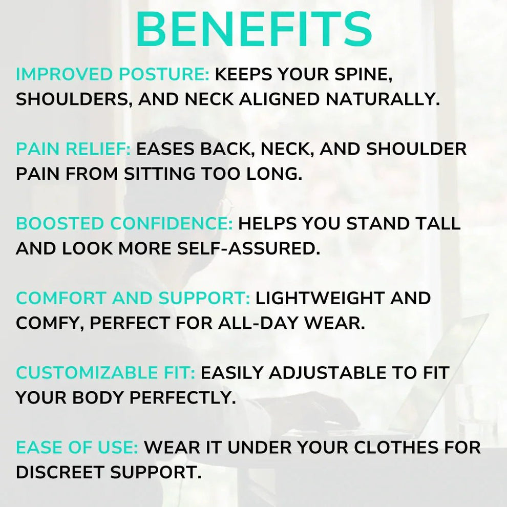Breathable and Adjustable Posture Corrector Belt for Men and Women