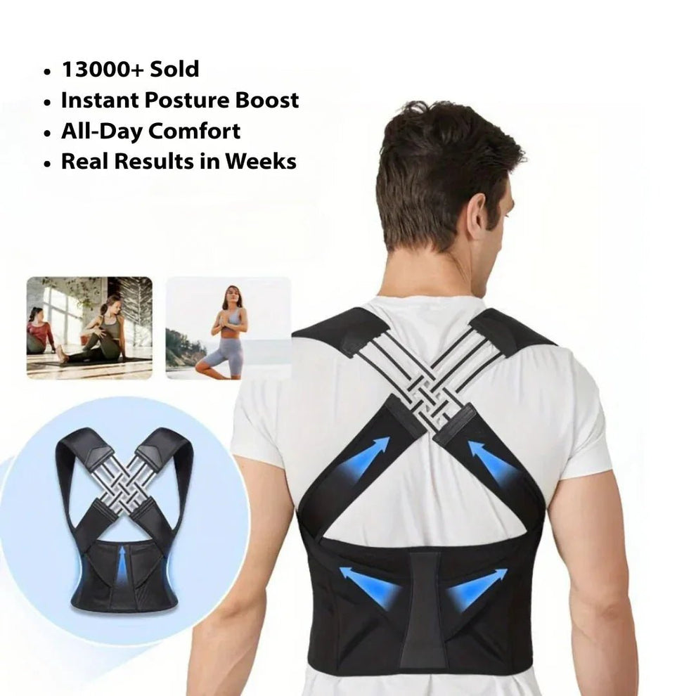 Breathable and Adjustable Posture Corrector Belt for Men and Women