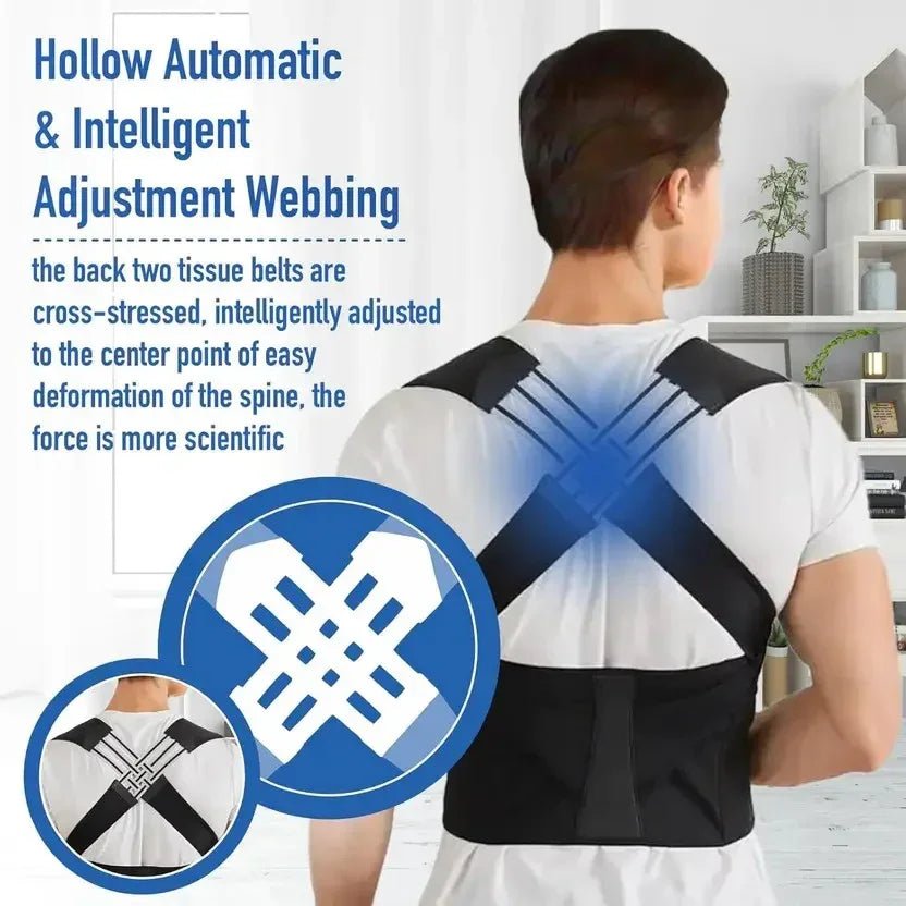 Breathable and Adjustable Posture Corrector Belt for Men and Women