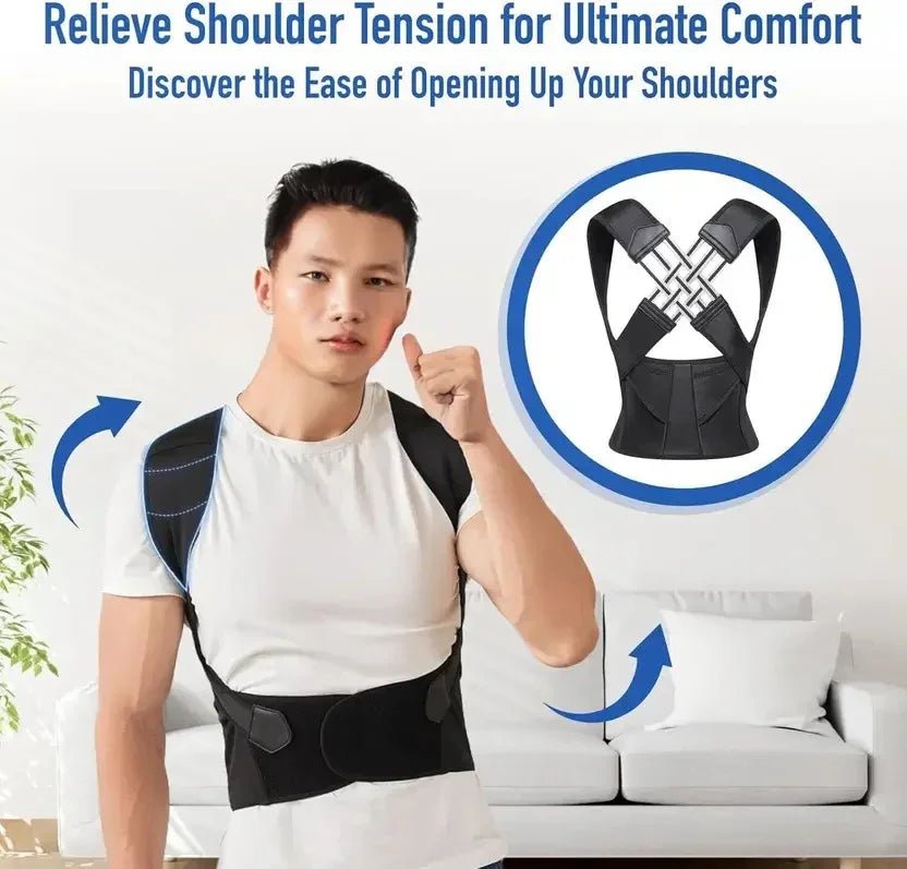 Breathable and Adjustable Posture Corrector Belt for Men and Women